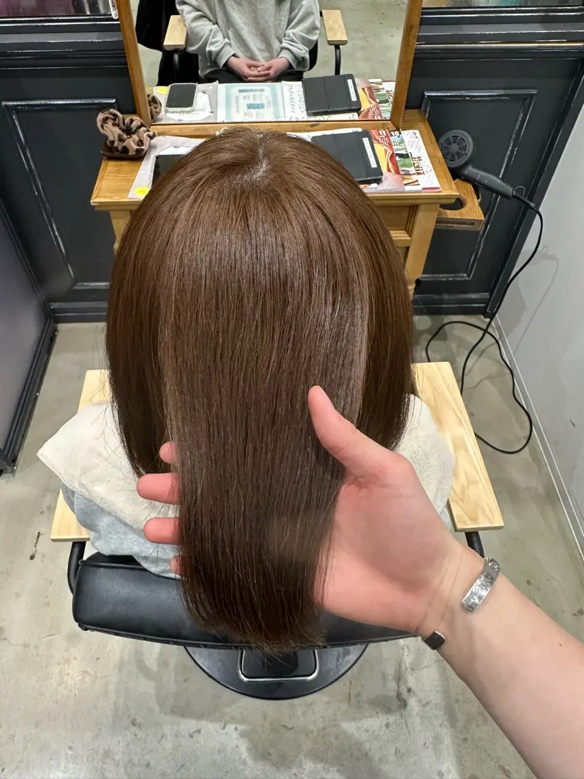 髪質ケアカラー(トーンアップ)の写真