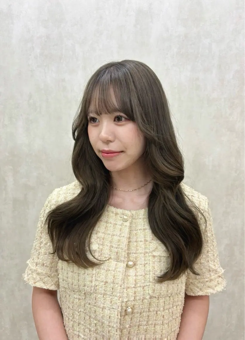 カラー ヘアカラー 梅原 結唯のヘアスタイル