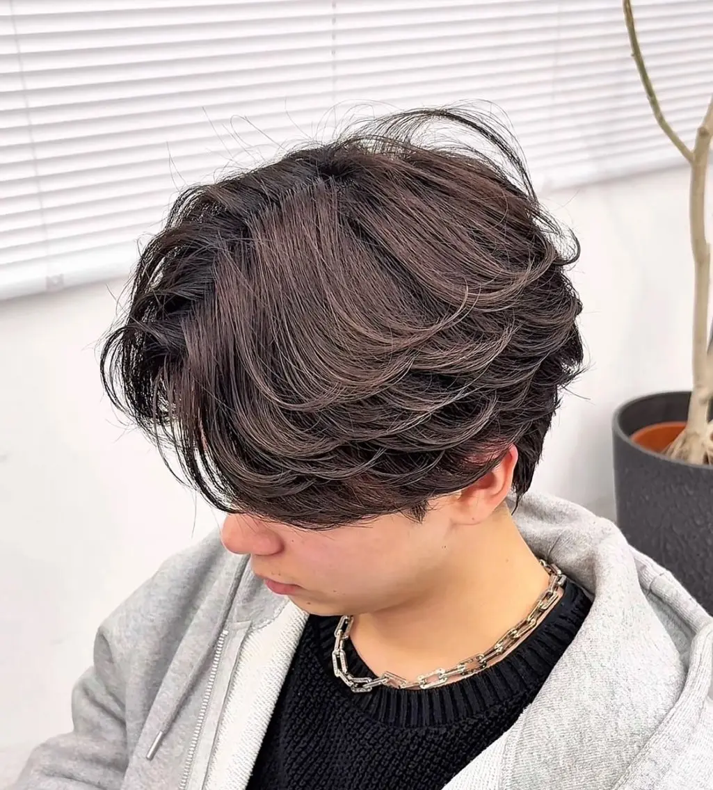 パーマ カット パーマ ニュアンスパーマ/ サーフカール/カラーのヘアスタイル