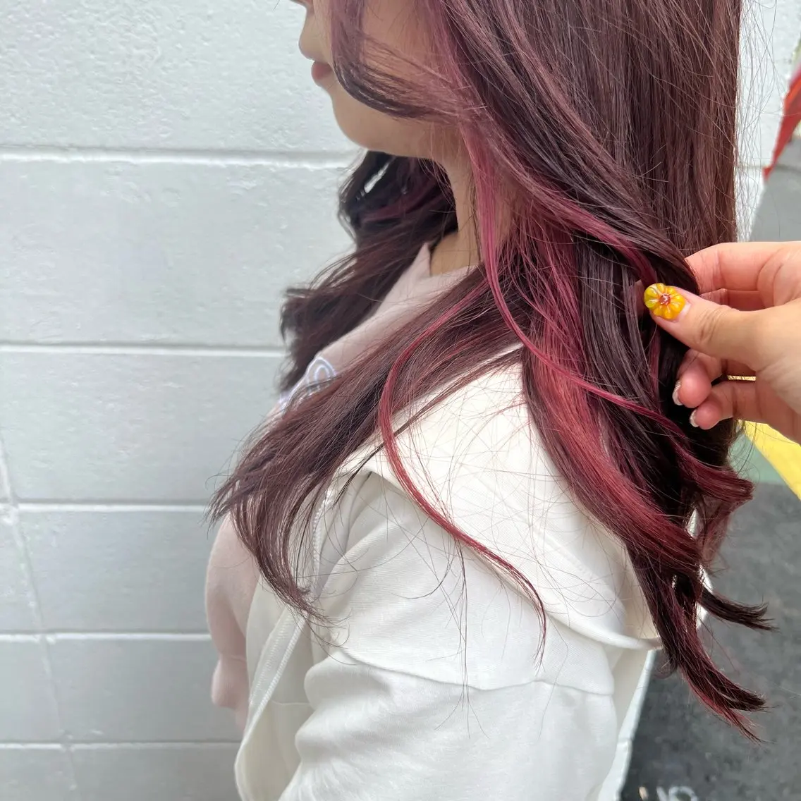 カラー ピンクカラー インナーカラー♡ Nanakoのヘアスタイル