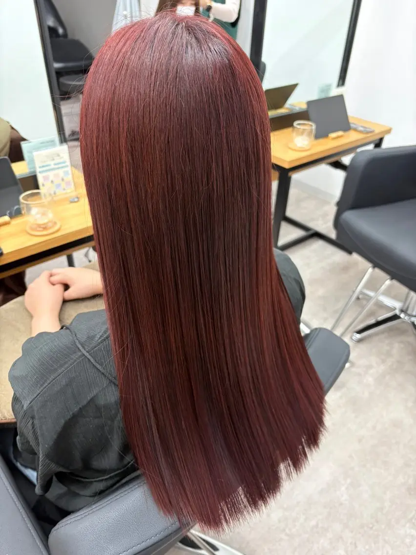 ロング ヘアカラー anB Bのヘアスタイル