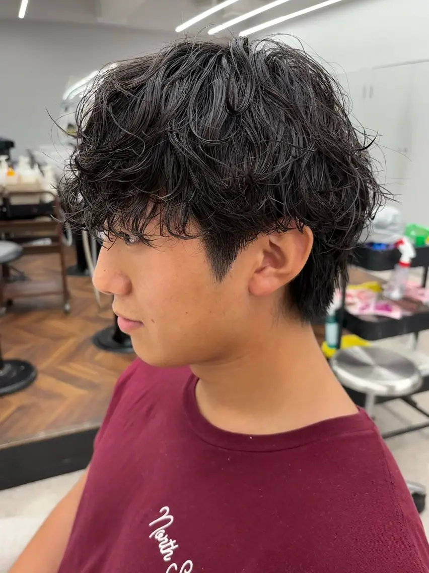 パーマ メンズ カット パーマ 🍐シャドウパーマ メンズ特化/守岡🍐のヘアスタイル