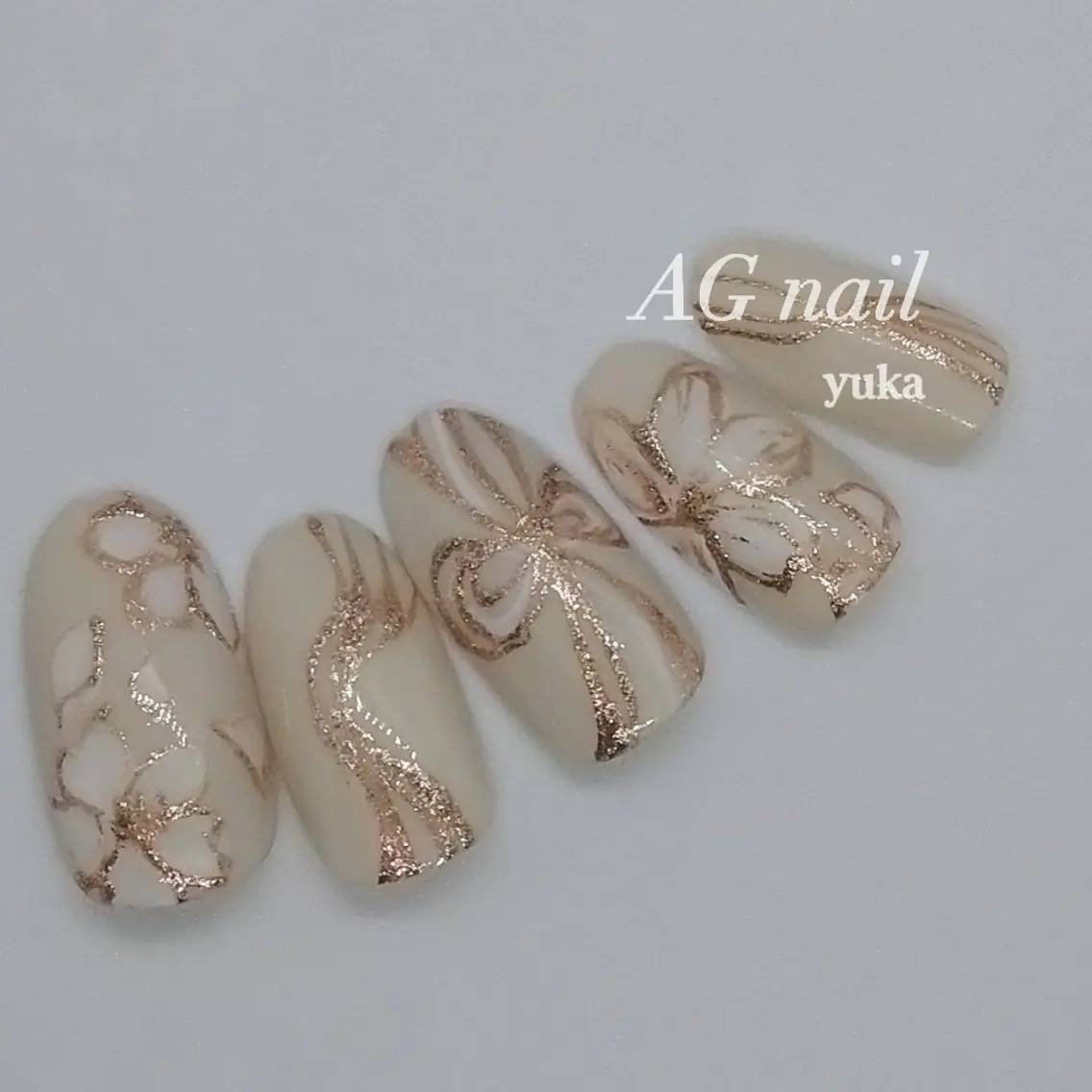 ネイル 成人式 AGnail 富永  /オフ無料フィルインのネイルデザイン