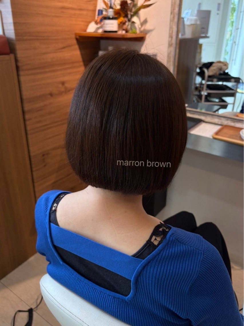 ショート ヘアカラー hair bonitaのヘアスタイル