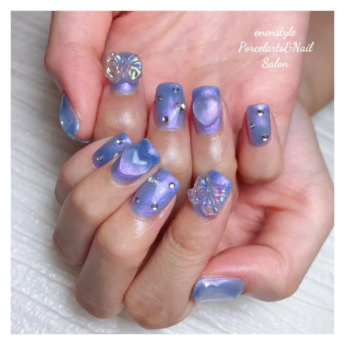 ミディアム ネイル 🐾enen style 🐾のネイルデザイン