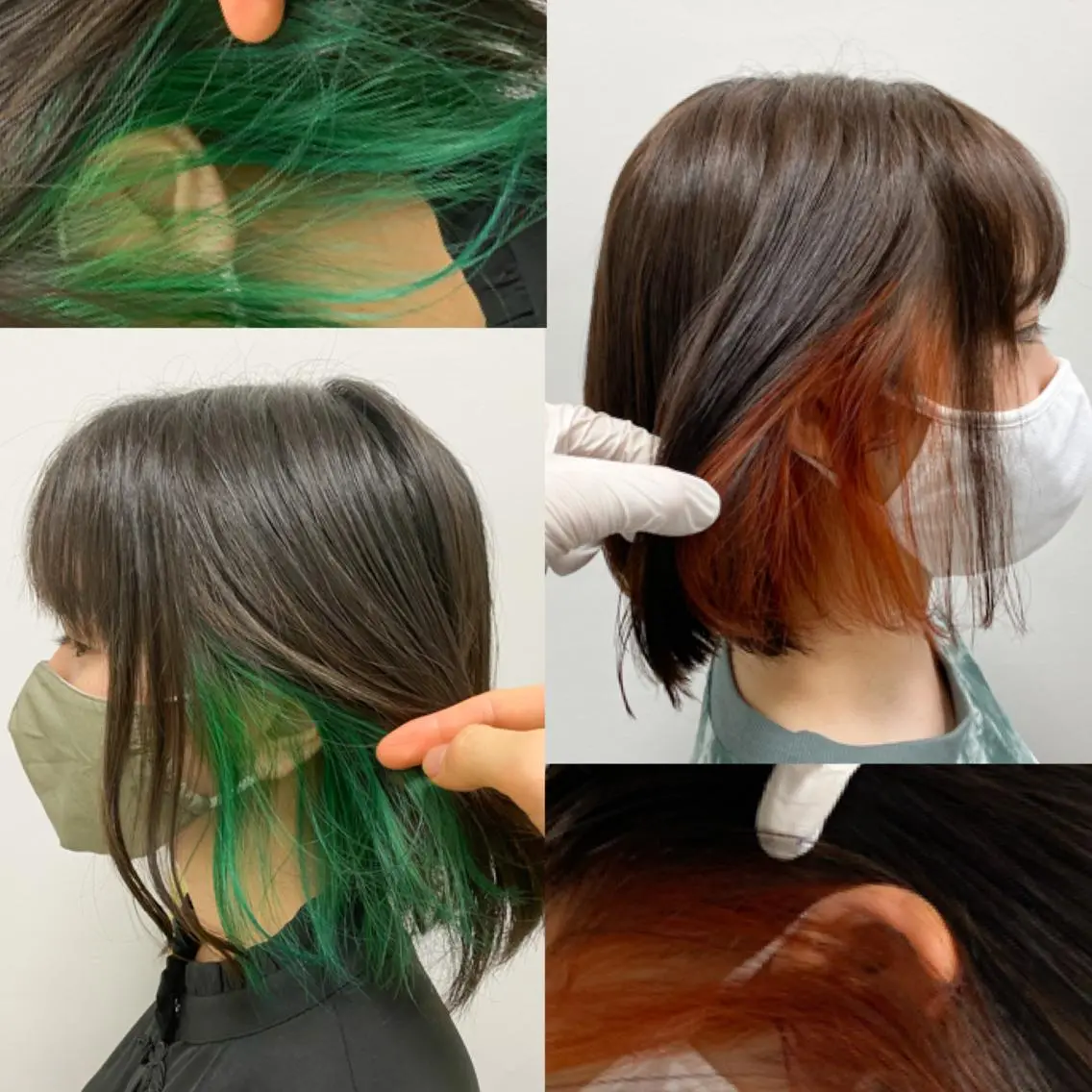 セミロング カラー パーマ ヘアアレンジ ネイル マツエク・マツパ 韓国風ベージュ🤎 赤みなし🌿横浜🤎のヘアスタイル