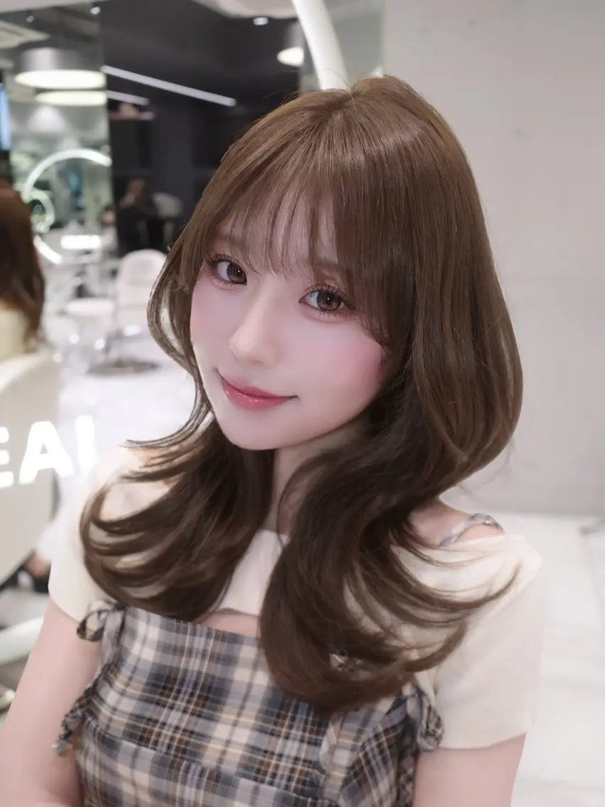 ロング カラー カット ヘアカラー RioN/網紅ヘア 🩶透明感艶カラーのヘアスタイル