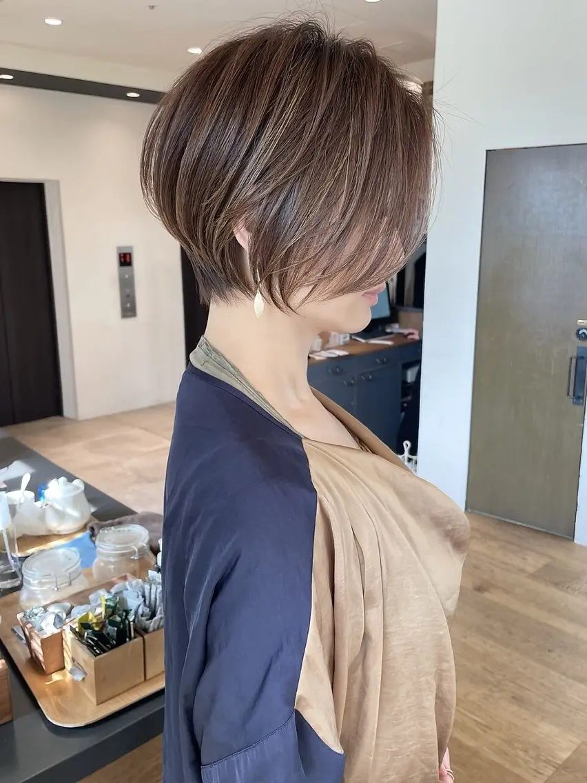 ショート カット ヘッドスパ 大人女性お悩み解決 ショート/イハカズキのヘアスタイル