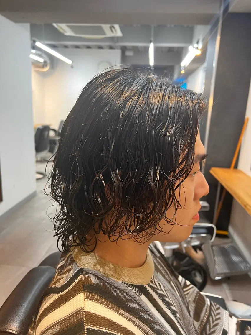 メンズ カット パーマ 毛流れ矯正支持率 No.1🔥瀬川竜生のヘアスタイル