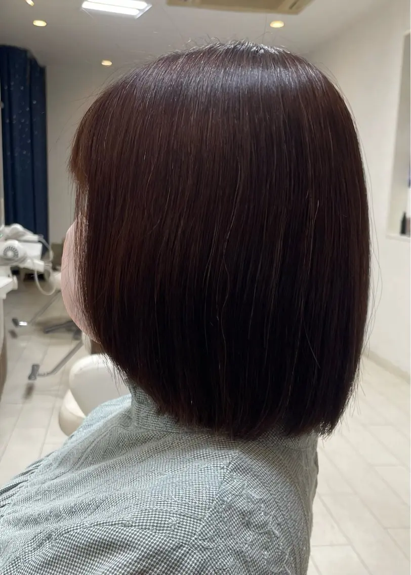 ミディアム ボブレイヤー ボブ 顔周りカット レイヤーカット カット アミーベル🧸🧡 本店✂️しおりのヘアスタイル