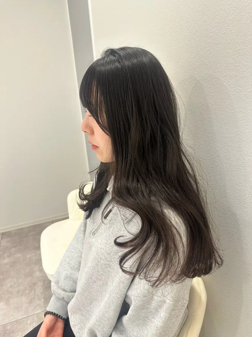 ロング 顔周りカット カット ヘアカラー トリートメント NAKAHARA TSUKUSHIのヘアスタイル