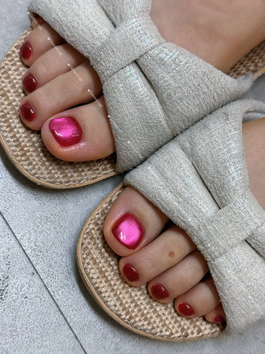 ネイル フットネイル マグネットネイル Gemini nail.Yukiのネイルデザイン