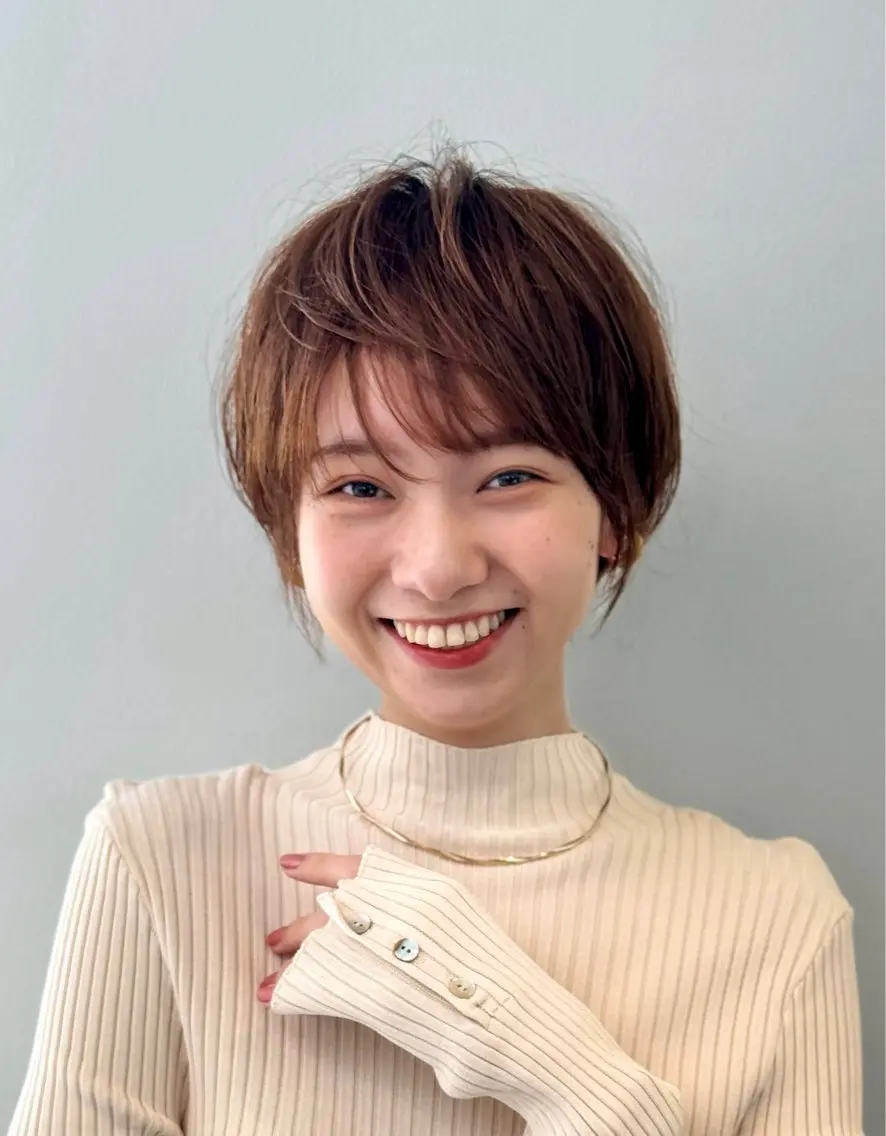 ショート カット ヘアカラー トリートメント 🍯ショート/レイヤ ー/メンズ みゆ🍯のヘアスタイル