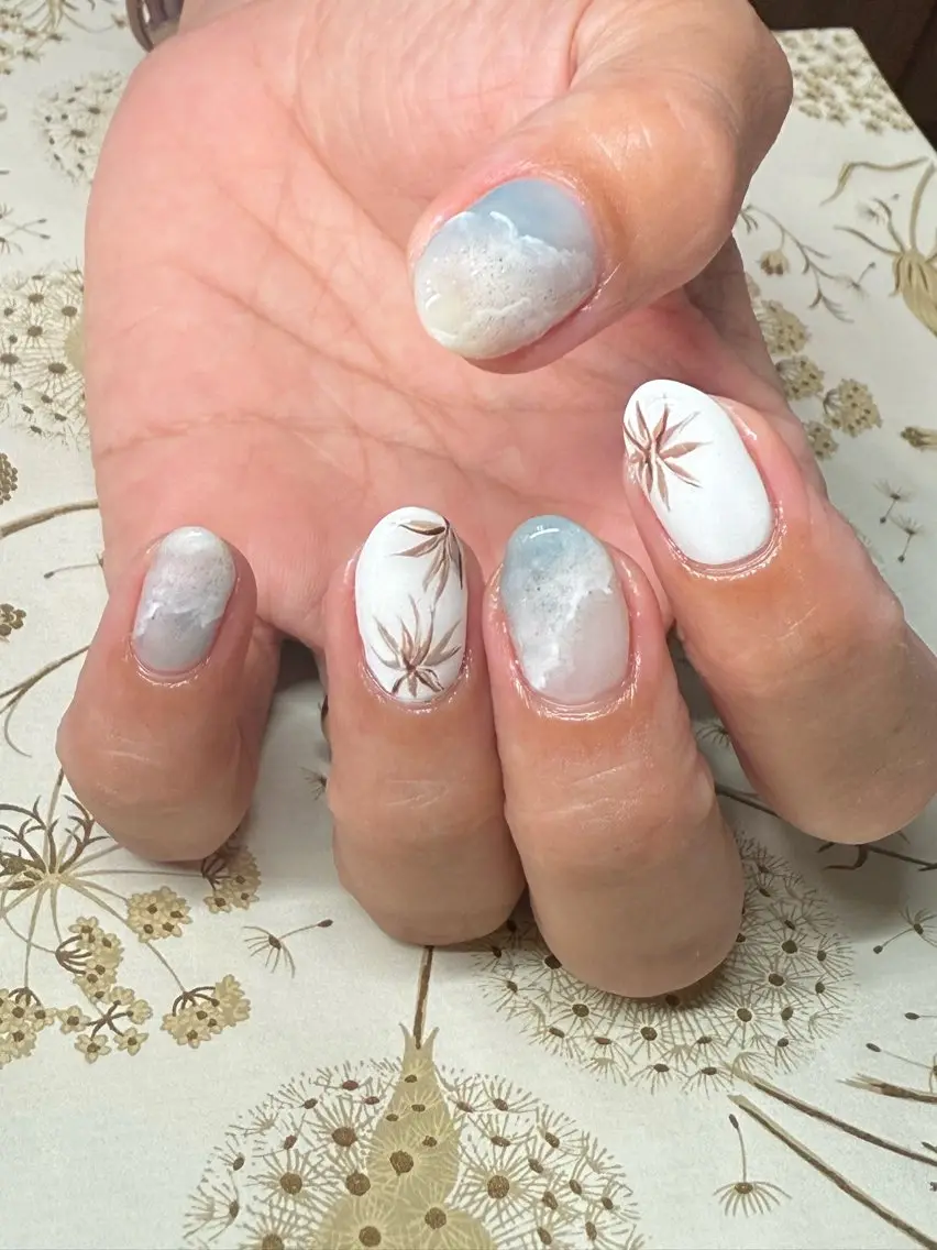 ネイル 夏ネイル ハンドネイル miel nailのネイルデザイン