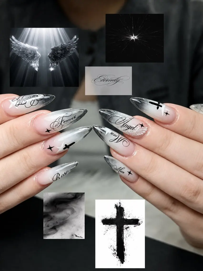 ネイル クリアネイル 長さ出し ロングネイル ハンドネイル ハンドケア NEM.nail studio大国町店のネイルデザイン