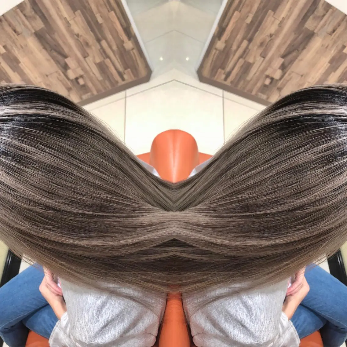 ミディアム ヘアカラー トリートメント Y Uのヘアスタイル
