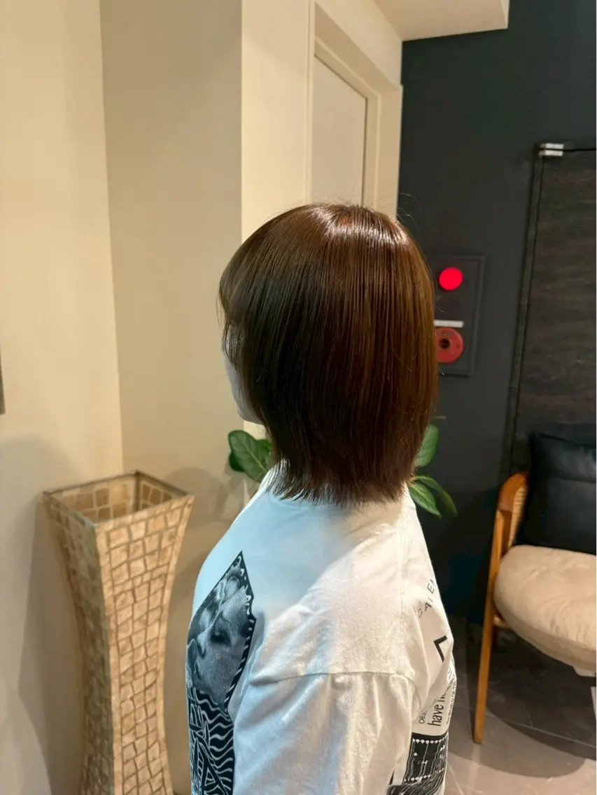 ミディアム カラー ベージュカラー オリーブベージュ 💎美髪🫧Emma 🎀カラーモデル募集のヘアスタイル