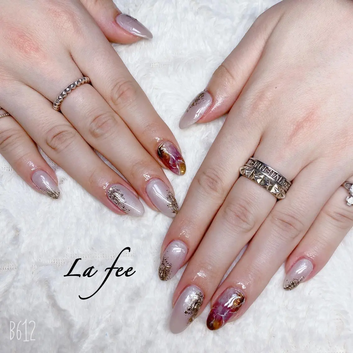 カラー ネイル ハンドネイル ハンドケア La feeのネイルデザイン
