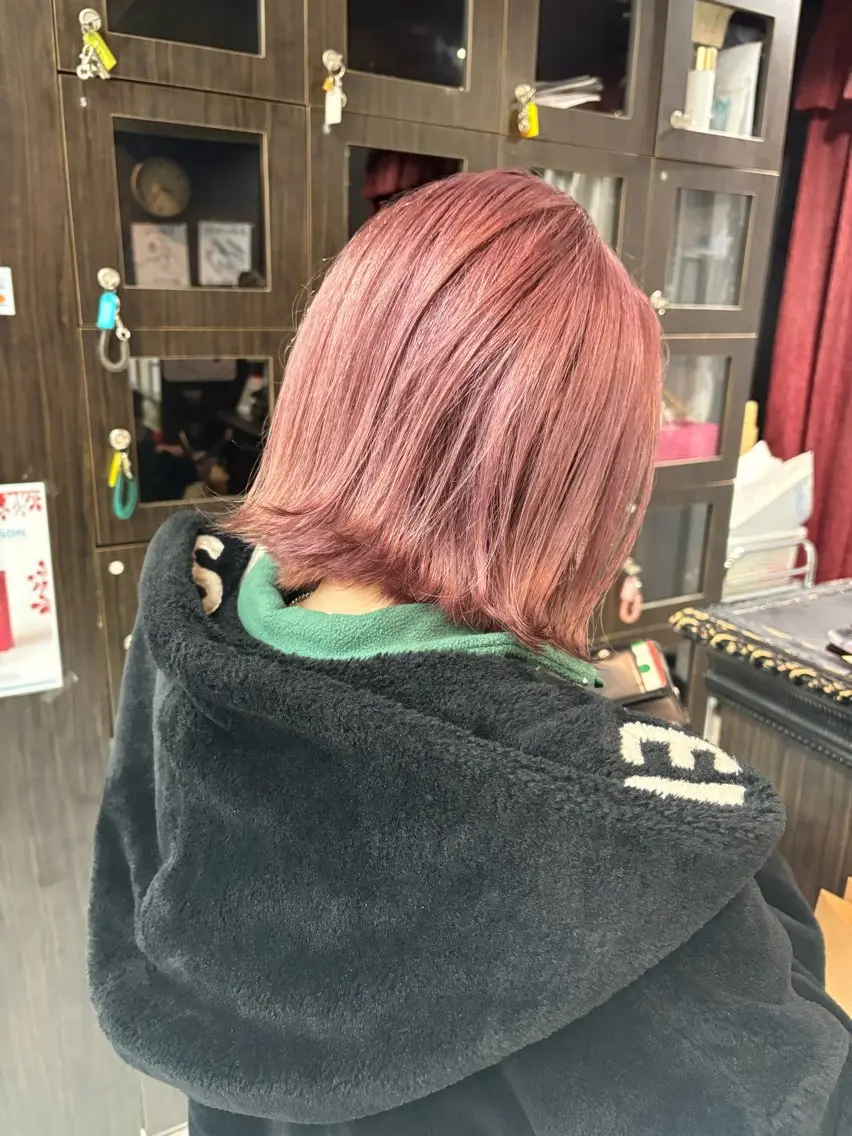 ミディアム カラー 🦋YUI 髪質改善 ブリーチ 着付け🦋のヘアスタイル