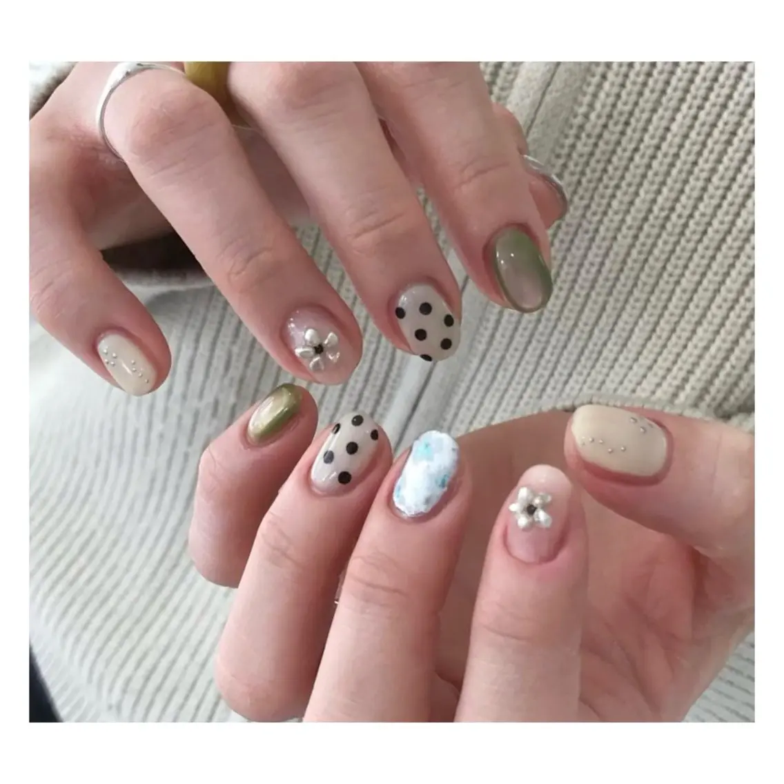 ネイル ハンドネイル ⏦Little 𐙚 Nail⏦のネイルデザイン