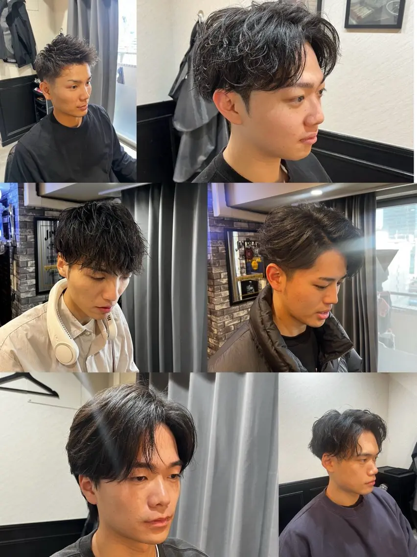 ミディアム 🖤メンズカット＆ 美肌シェービング🎀のヘアスタイル