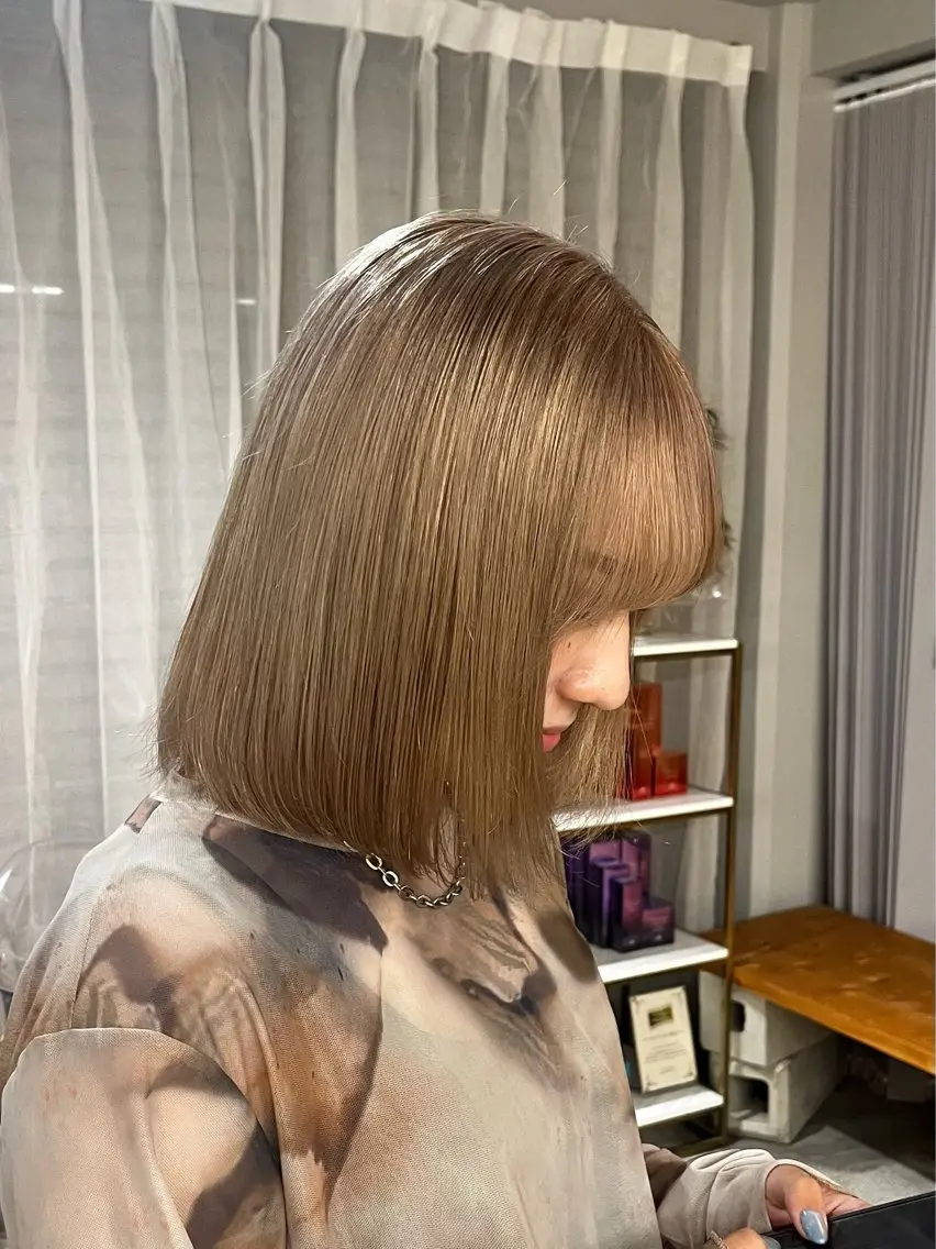 カラー 髪質改善カラー cipre 唯舞のヘアスタイル