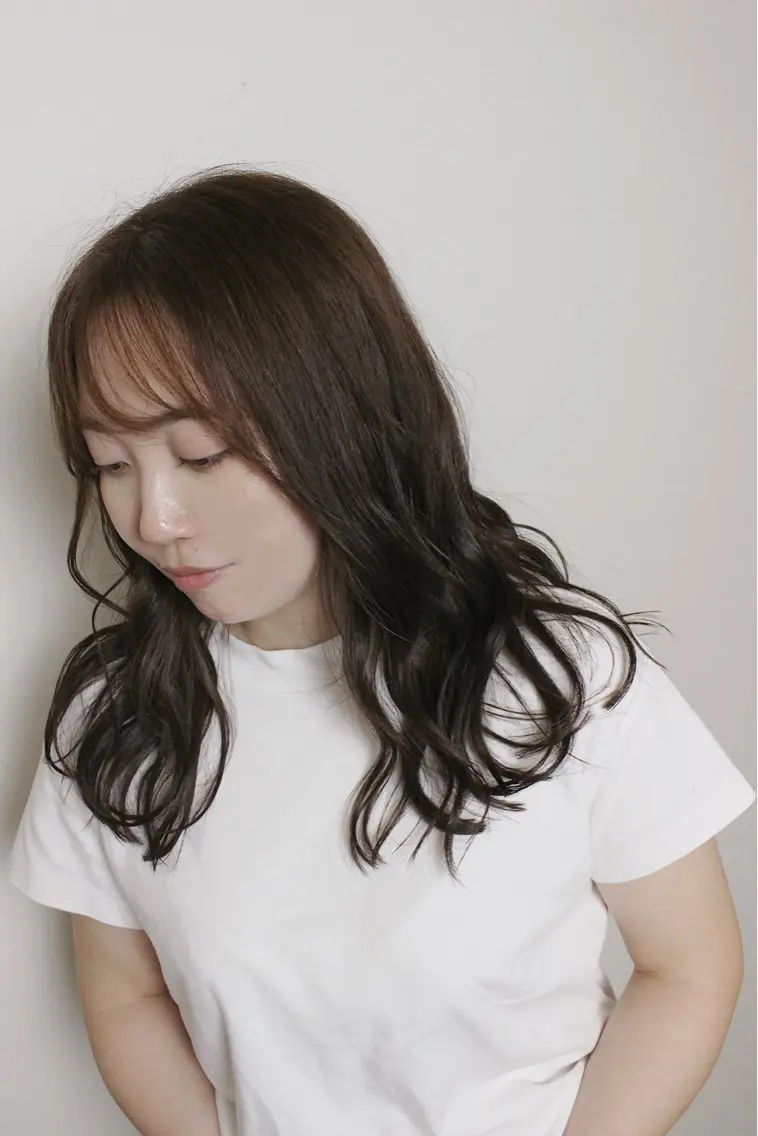 セミロング カラー ベージュカラー ブラウンカラー カット ヘアカラー 土居 正季のヘアスタイル
