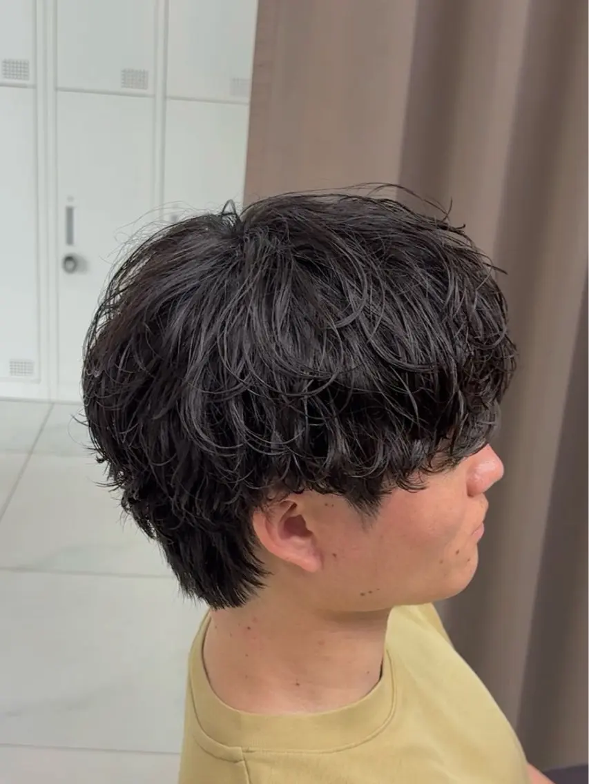 ショート パーマ メンズ カット パーマ GRANDEUR ryuのヘアスタイル