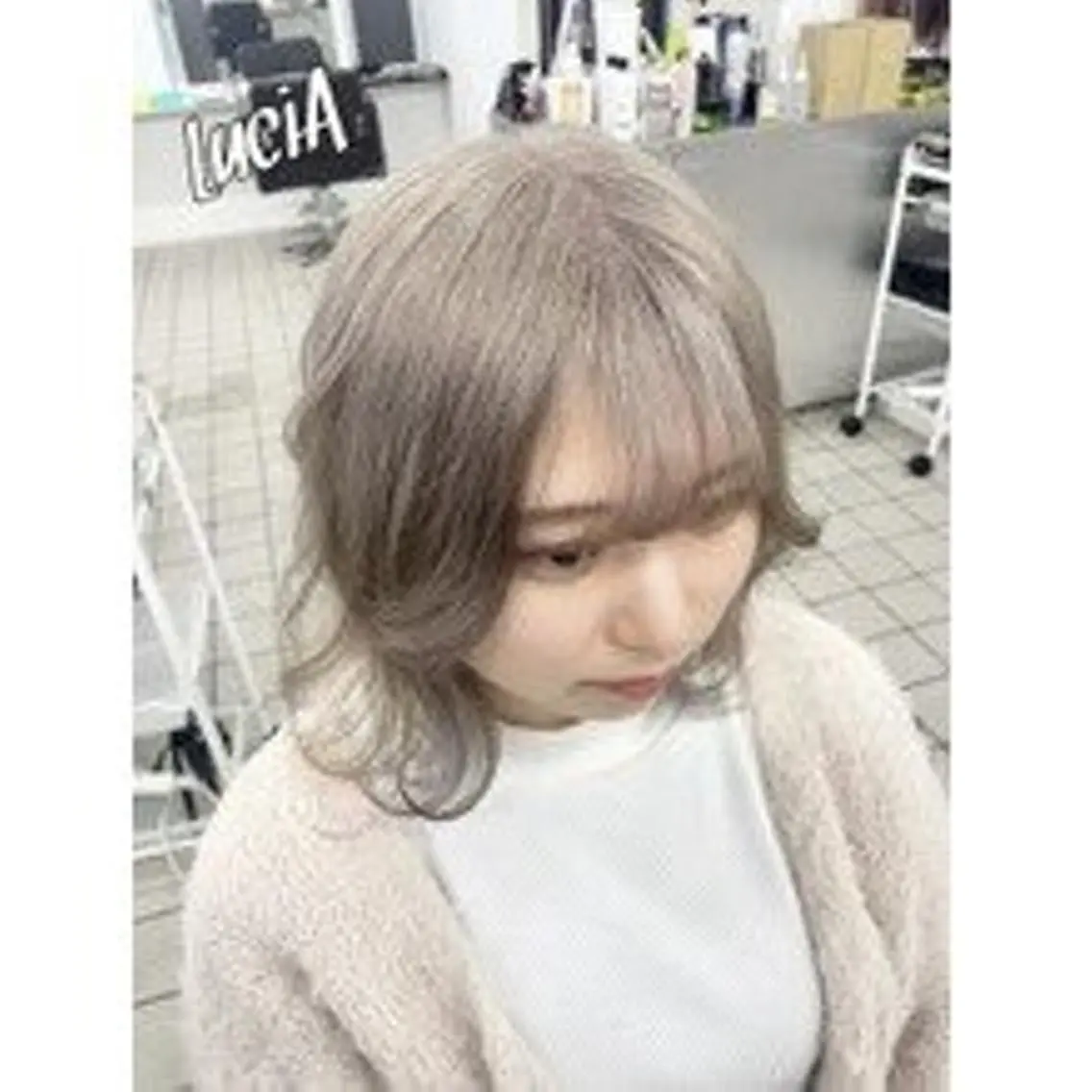 ヘアアレンジ ロング カラー エクステ7:30〜 LuciA\5900のヘアスタイル