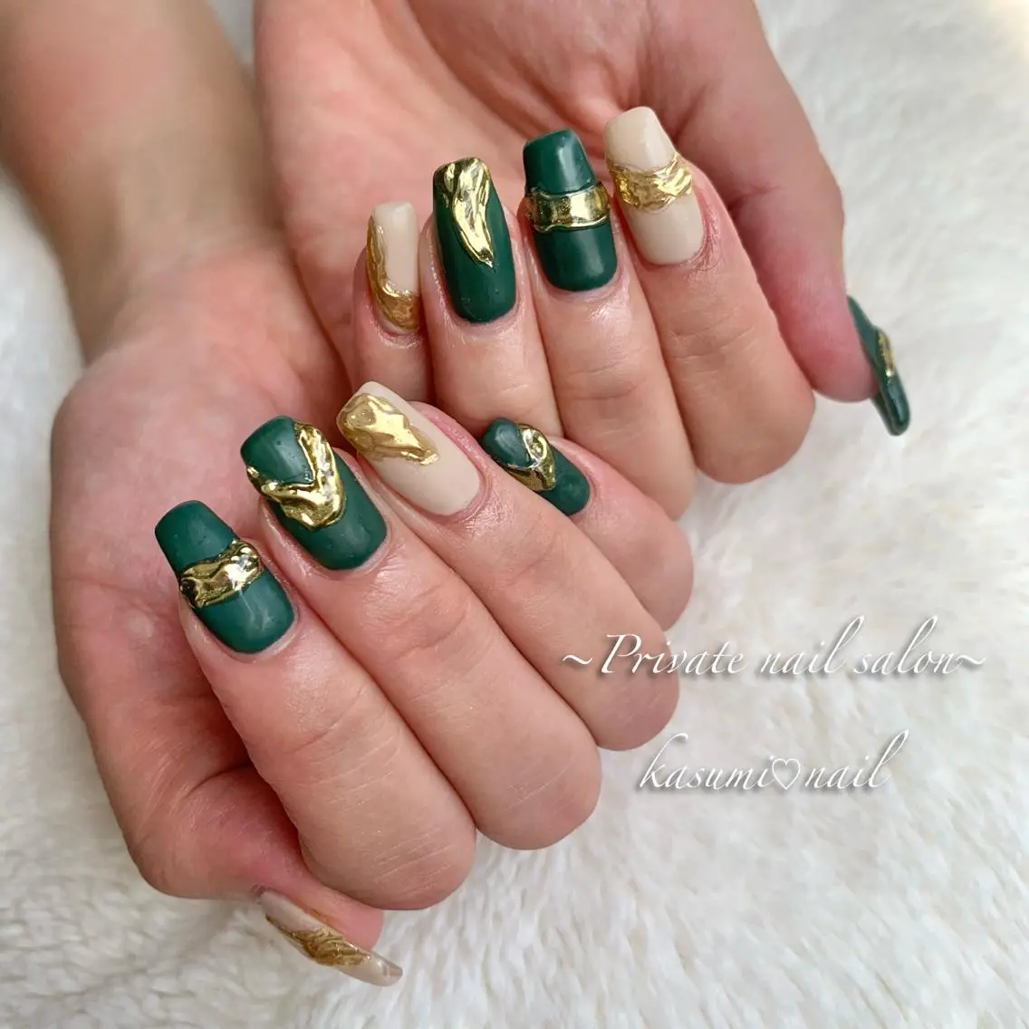 ネイル アートネイル ラメ(グリッター) マグネットネイル ミラーネイル 持ち込み KASUMI♡ Nailのネイルデザイン