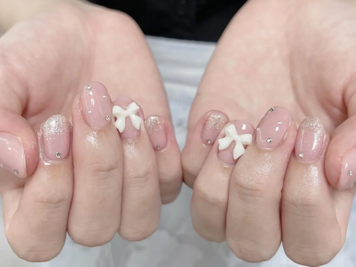 ネイル 🤎mini 🤍可愛らしいネイルのネイルデザイン