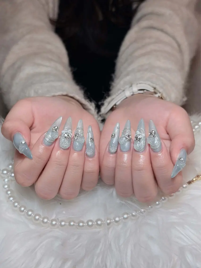 ネイル チークネイル ドット フレンチネイル グラデーション ハート ハンドネイル ハンドケア Eli Muse 新宿ネイルのネイルデザイン