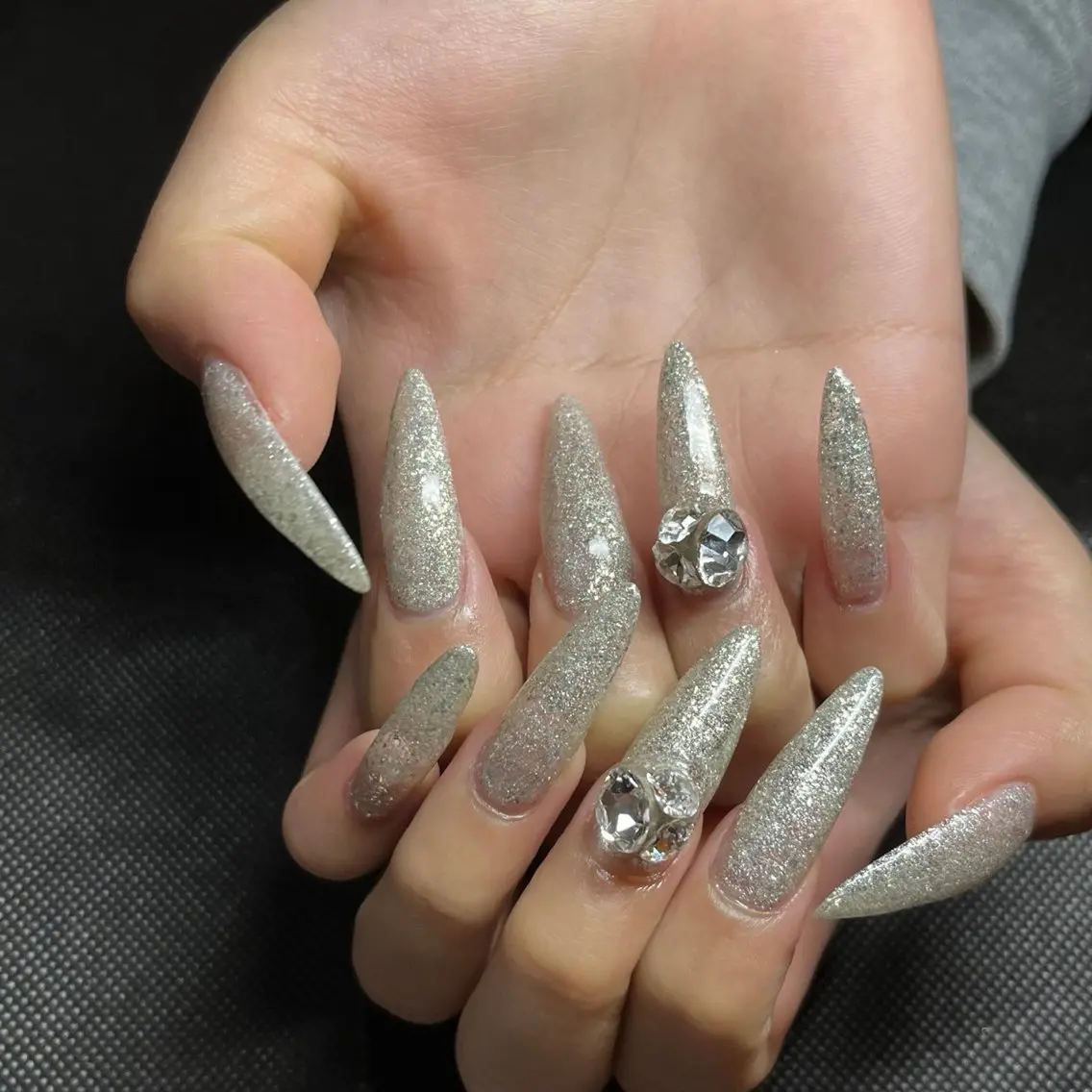 オフ🈶 チップ長さ出し2本アート💅持込画像⭕️チップサイズS/M込 L+¥1500の写真