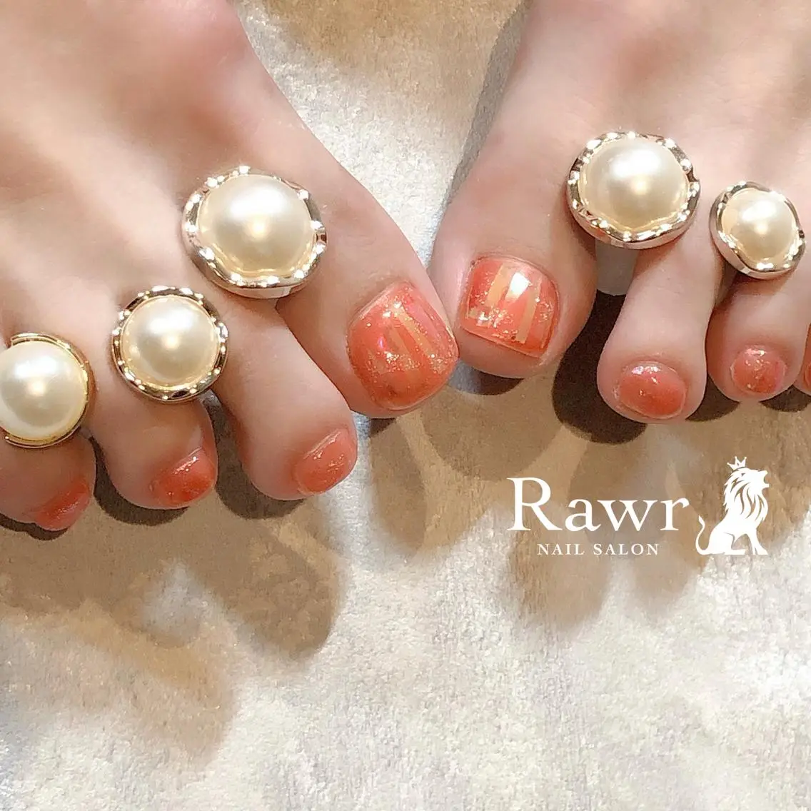 ネイル フットネイル Rawr / saoriのネイルデザイン