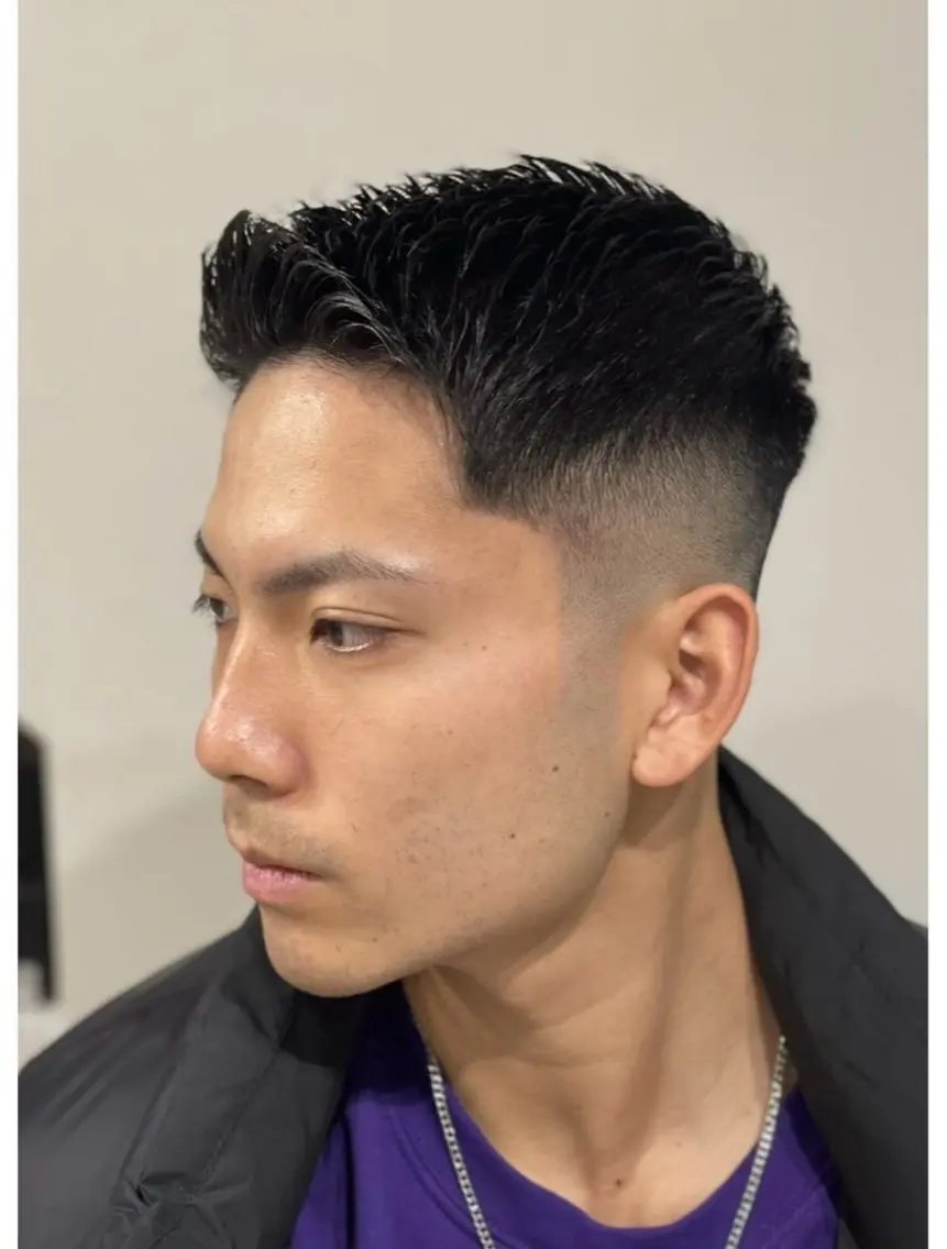ショート メンズ トミモト アユムのヘアスタイル