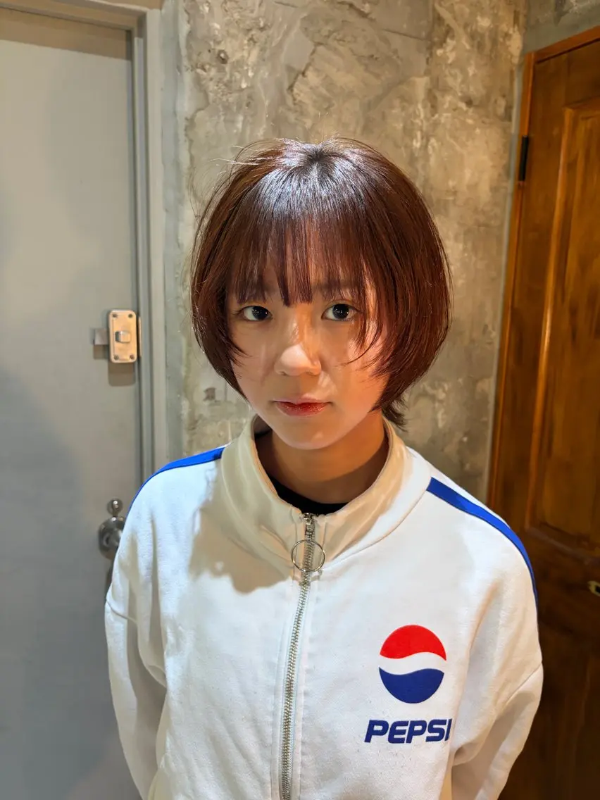 ショート カラー パーマ ヘアアレンジ ショートヘア ウルフカット カット トリートメント 美髪/透明感/レイヤ ーTATSUKI☘️のヘアスタイル