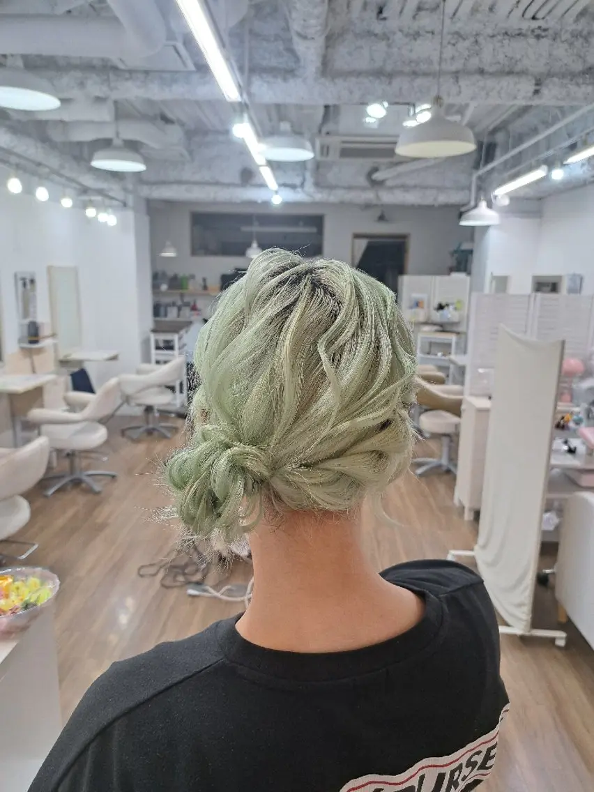 ミディアム ヘアアレンジ ヘアセット GLOSS心斎橋🌹 はるなのヘアスタイル