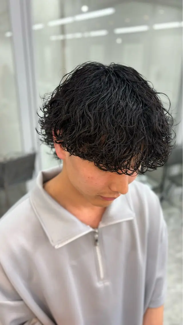 パーマ メンズ カット パーマ 🍐シャドウパーマ メンズ特化/守岡🍐のヘアスタイル