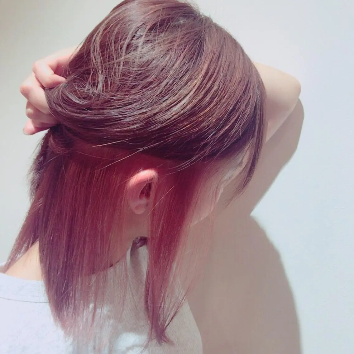 ミディアム カラー カット ヘアカラー トリートメント 野々村 裕菜のヘアスタイル