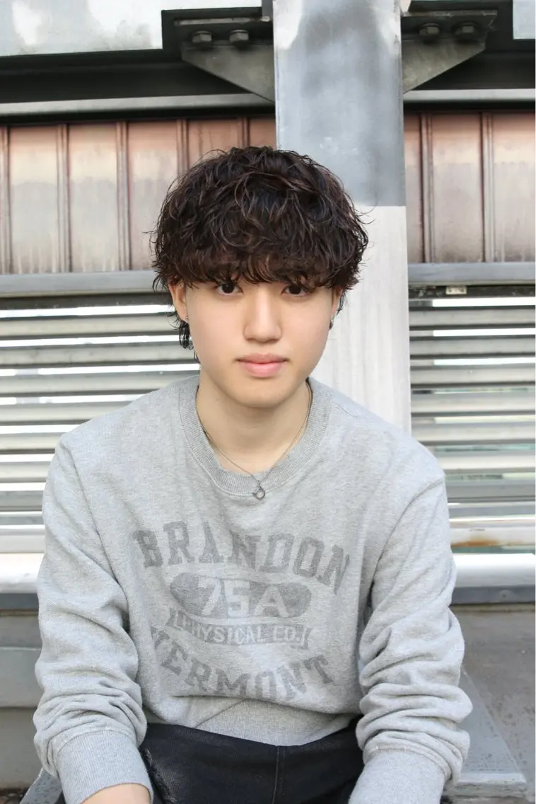 パーマ メンズ メンズパーマ カット パーマ メンズパーマ特化/ シャドウ/波巻/陸翔のヘアスタイル