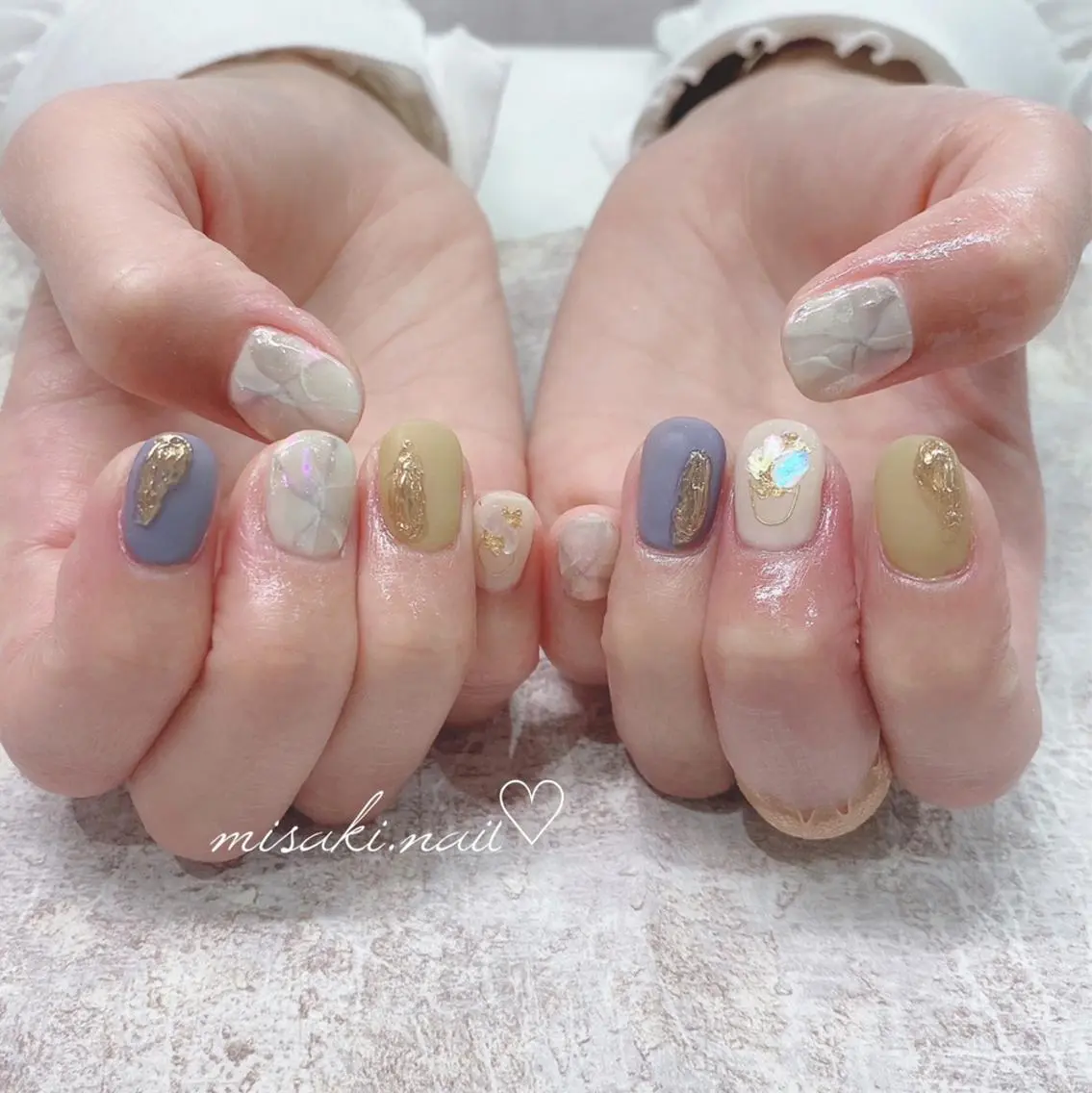 ネイル 韓国ネイル ワンホンネイル ハンドネイル nailsalon miinailsのネイルデザイン