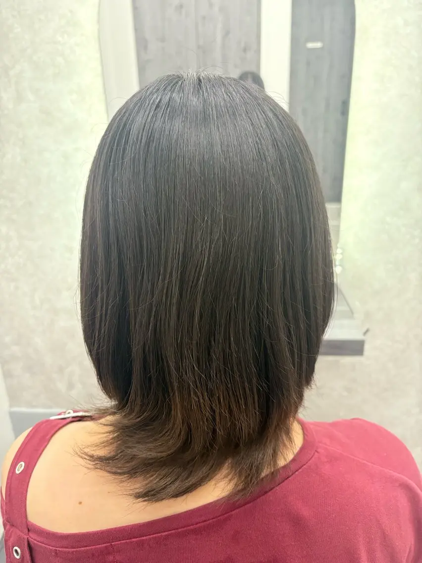 カラー ベージュカラー ミルクティーベージュ 田中 あやかのヘアスタイル