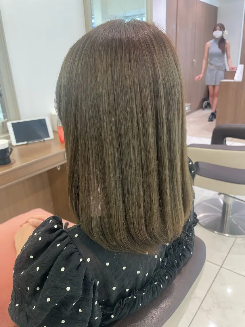 ミディアム カラー ヘアカラー 店長福島成美/髪質 改善縮毛矯正/カラーのヘアスタイル