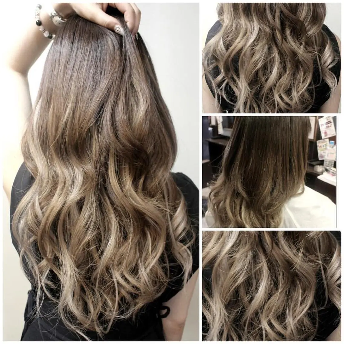 ロング カラー ヘアアレンジ ベージュカラー ヘアカラー トリートメント 次世代シールエクステ 錦糸町 小泉 朋之のヘアスタイル