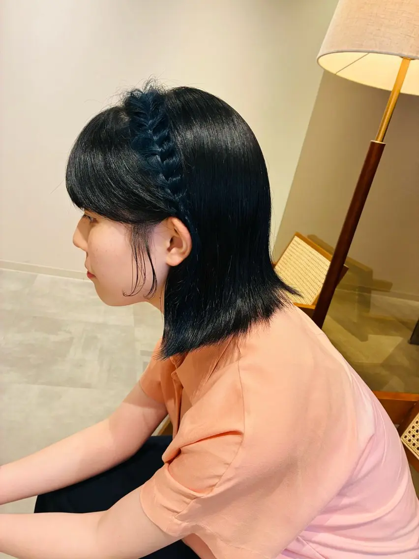 【当日限定】 前髪/顔周りカット+オージュア3stepTR +巻き仕上げ付きの写真