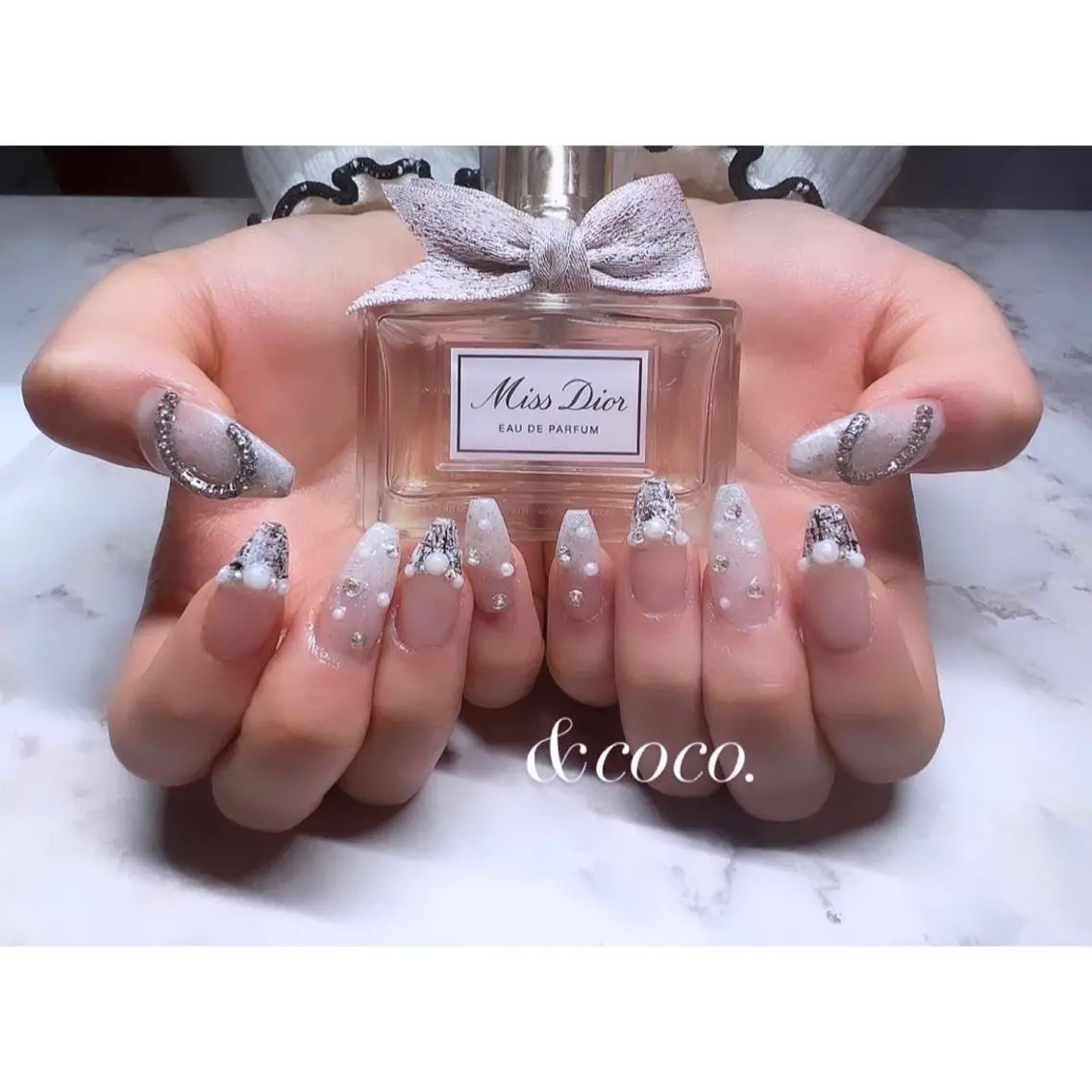 hand nail (長さ出し10本)デザインやり放題💅他店オフ有りの写真