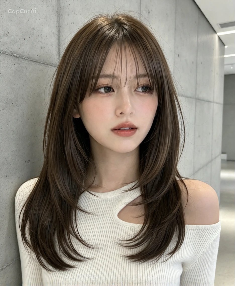 ロング 神戸/karina /レイヤー/顔まわりのヘアスタイル
