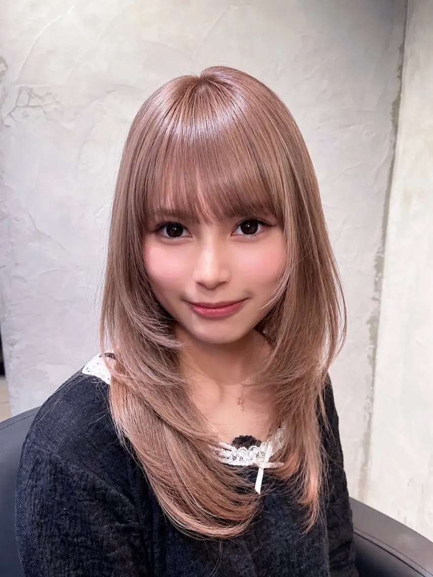 ミディアム カラー HAIR SALON mimiのヘアスタイル