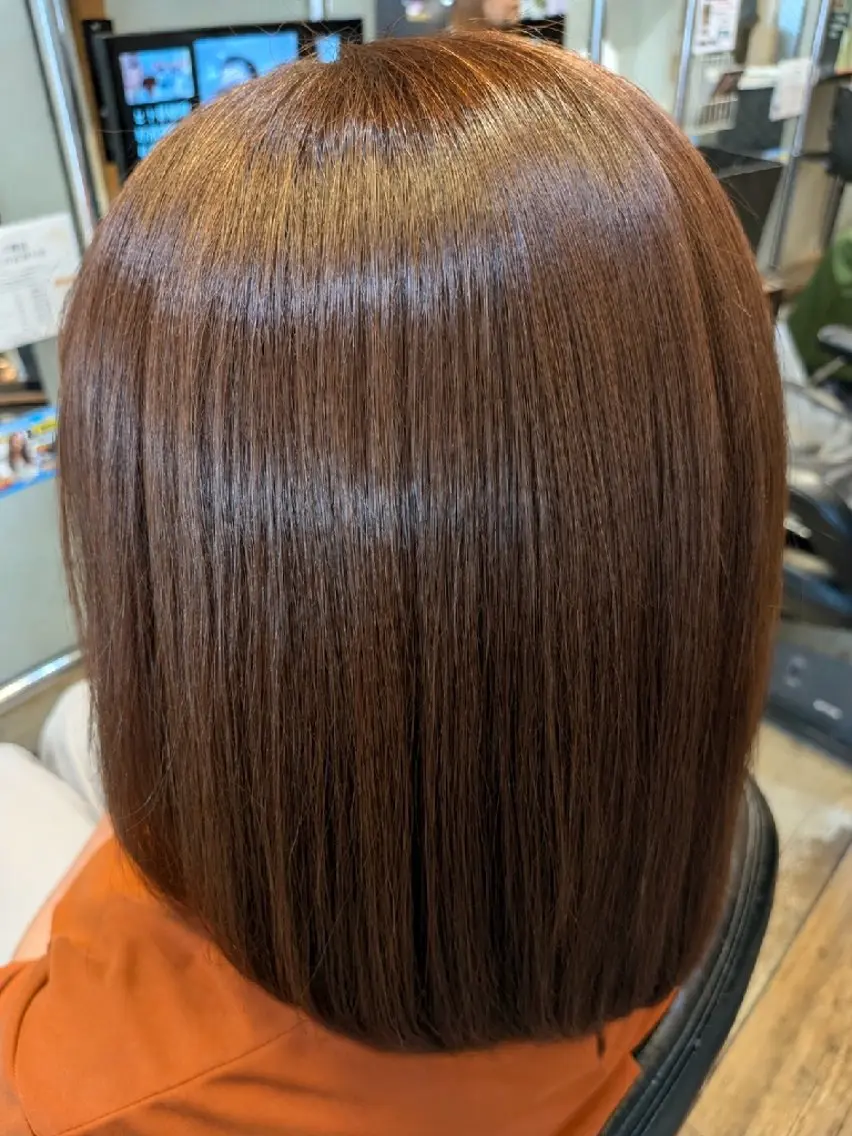 ミディアム カット ヘアカラー トリートメント 椎橋 美帆野のヘアスタイル