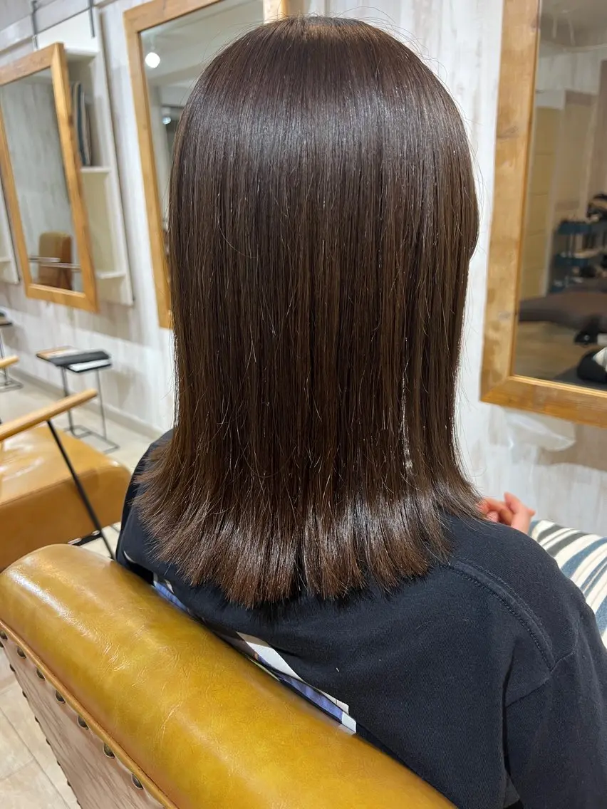 ミディアム トリートメント カット ヘアカラー トリートメント blau✨ misatoのヘアスタイル